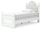 Kozlani  Upholstered Panel Bed, Dresser And Mirror