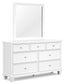 Fortman  Panel Storage Bed, Dresser And Mirror