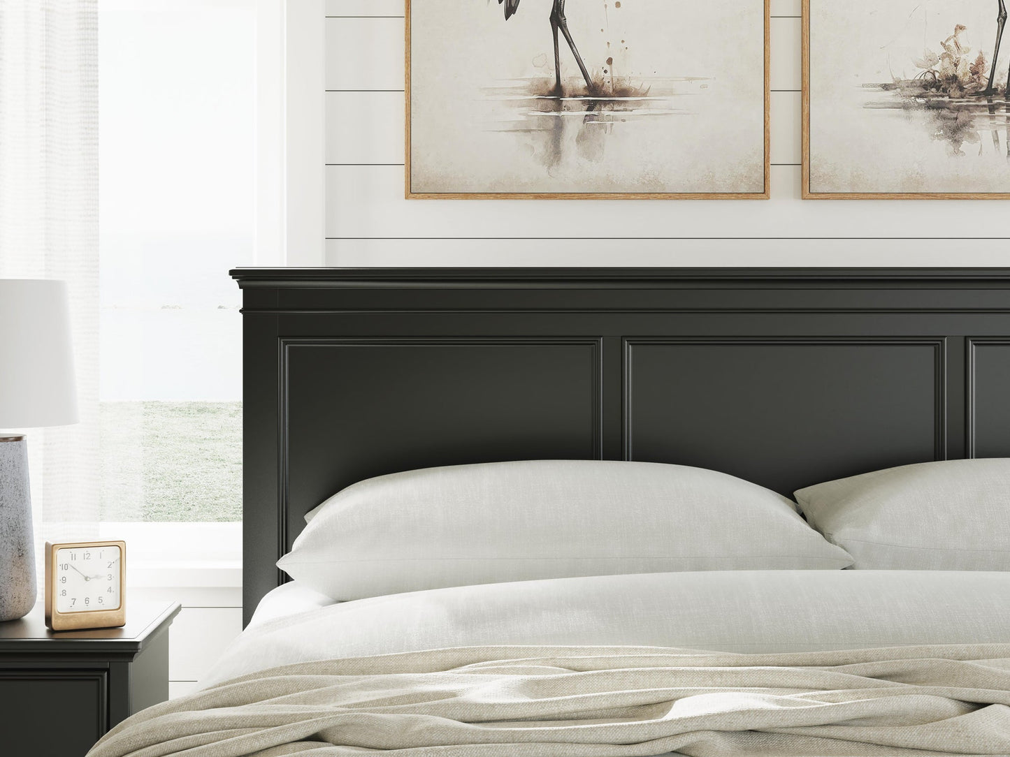 Lanolee  Panel Storage Bed, Dresser, Mirror And Nightstand