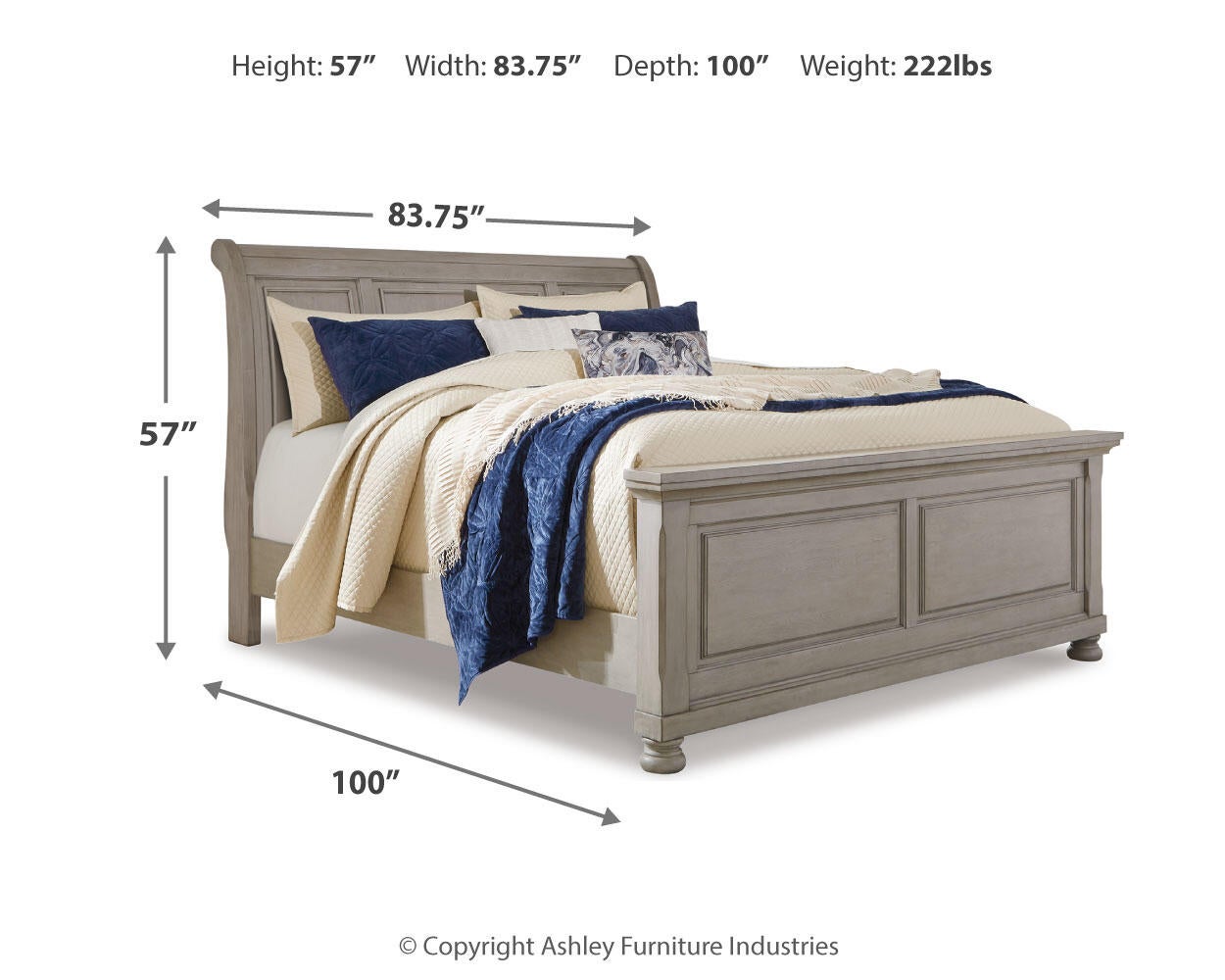 Cama tipo trineo Lettner California