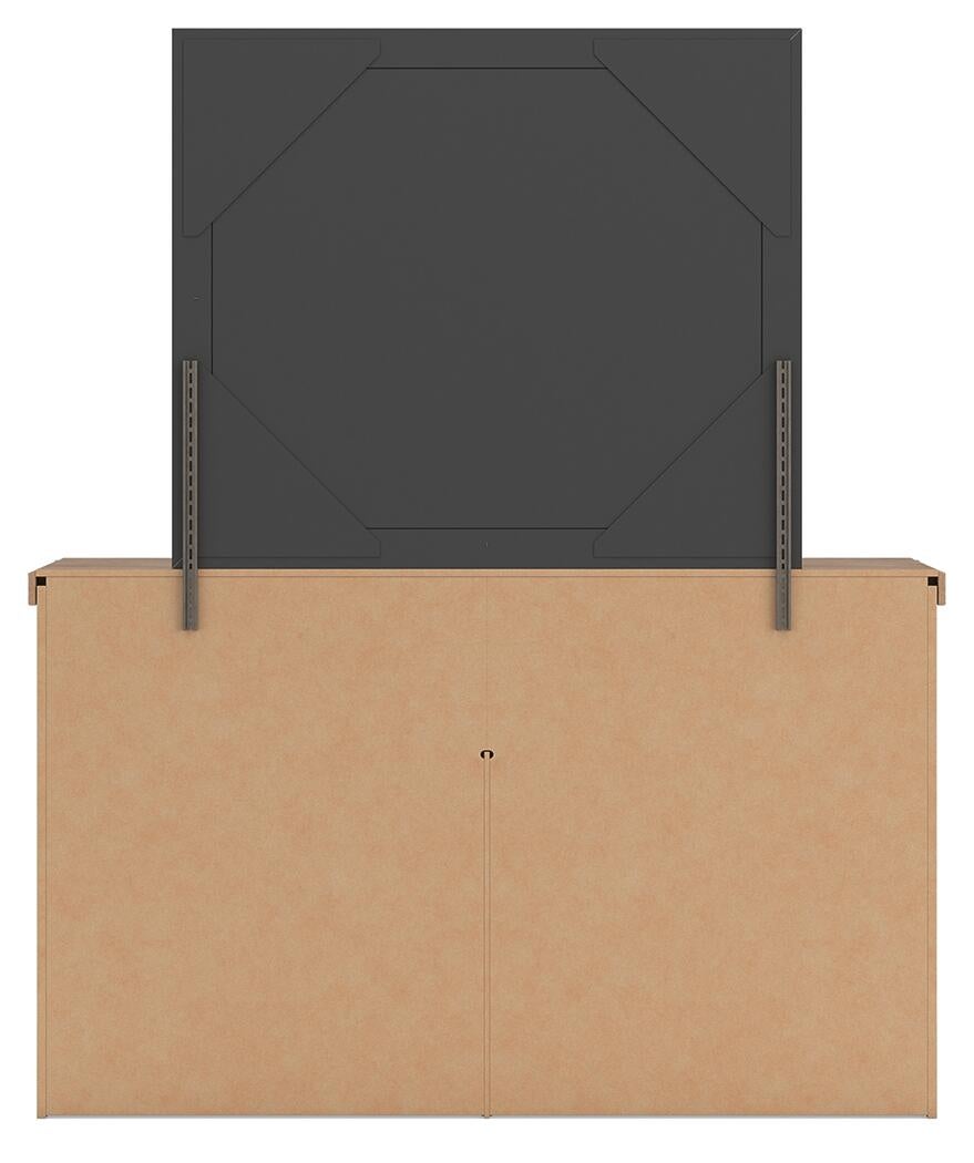 Savonport Queen Panel Storage Bed, Dresser and Mirror