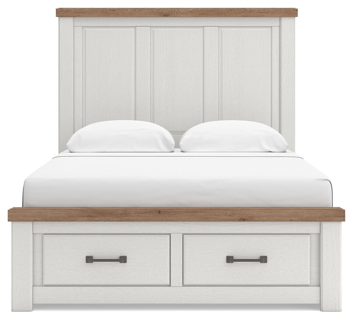 Savonport Queen Panel Storage Bed. Dresser, Mirror and Nightstand