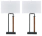 Lámpara de mesa de metal Voslen (2 unidades)