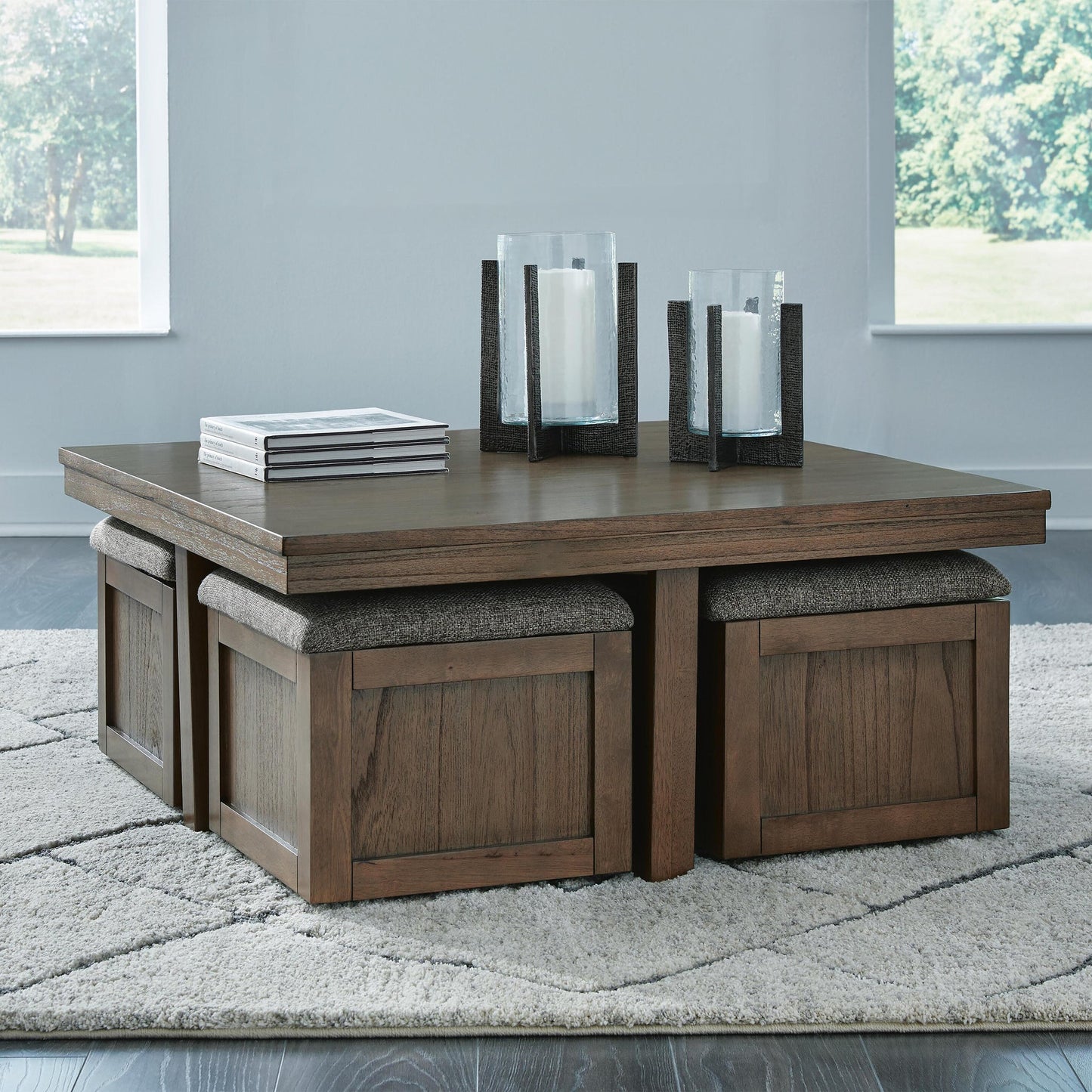 Mesa de cóctel Boardernest con 4 taburetes (5 unidades)