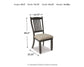 Silla auxiliar UPH de Tyler Creek Dining (2 unidades)