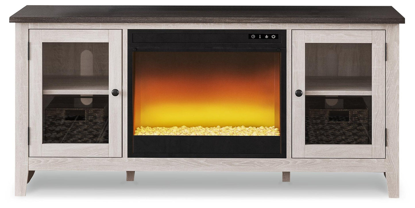 Mueble para TV Dorrinson de 60" con chimenea eléctrica