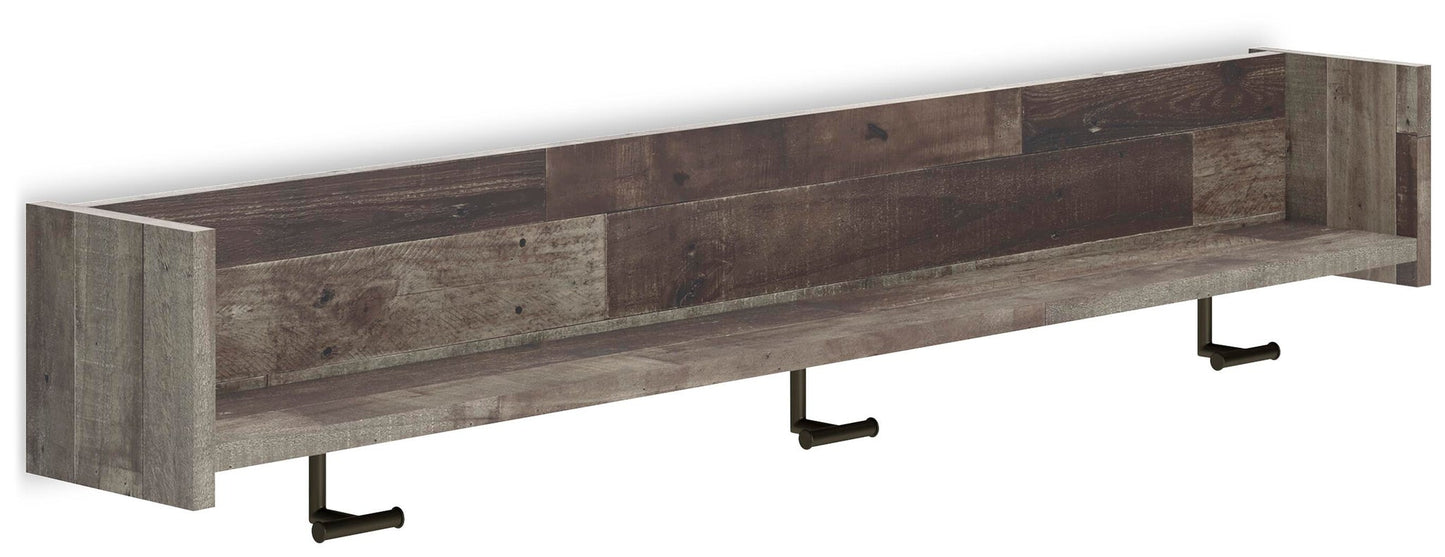 Perchero de pared con estante Neilsville