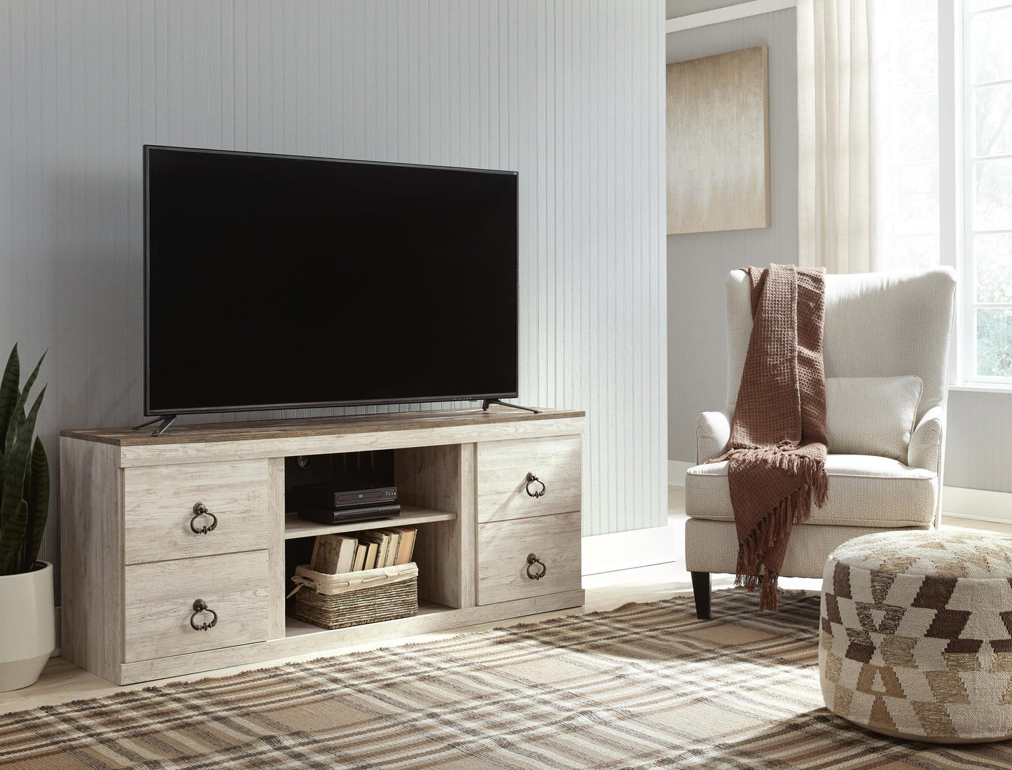 Mueble para TV LG Willowton con opción de chimenea