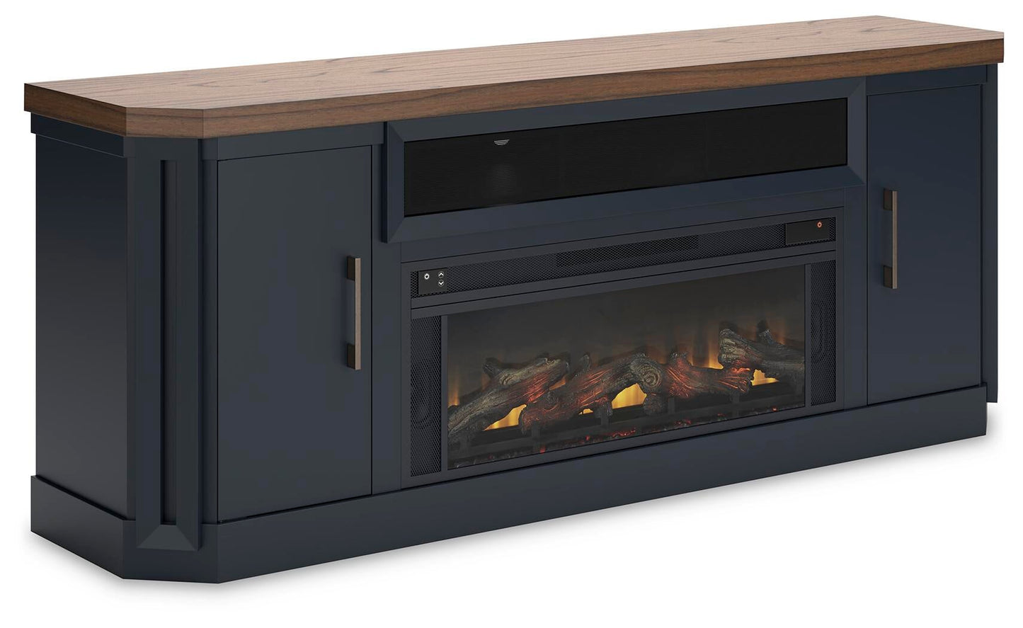 Mueble para TV Landocken de 83" con chimenea eléctrica