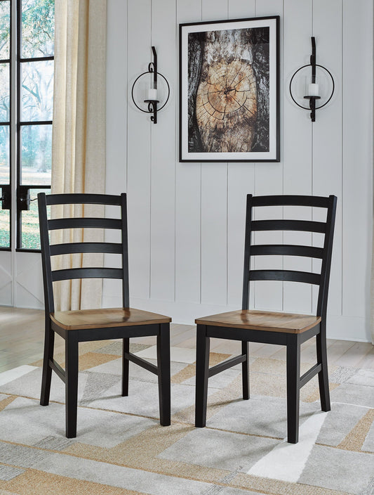 Silla auxiliar de comedor Wildenauer (2 piezas)