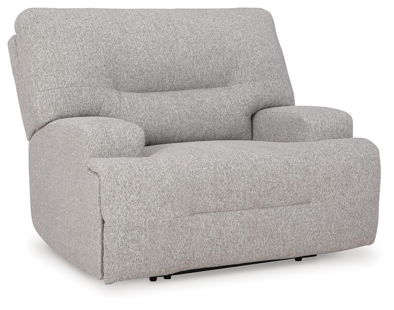 Sillón reclinable eléctrico con asiento ancho Acklen Place