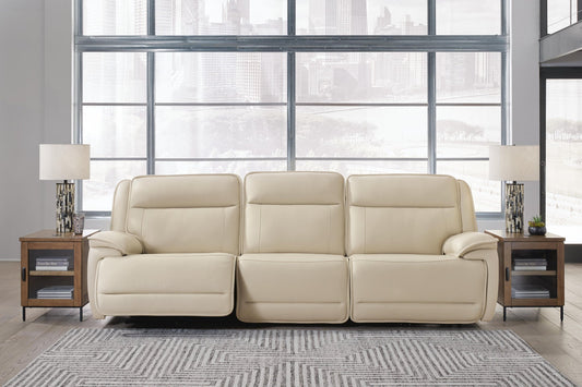Sofá seccional reclinable eléctrico de 3 piezas Double Deal