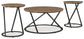 Juego de mesa auxiliar Cassbryn (3 piezas)