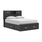 Stabotta Queen Bookcase Bed with Storage